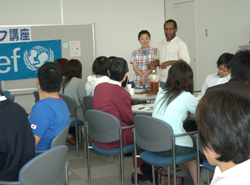 ユニセフ講座　盛岡市の様子