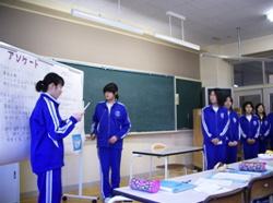 玉山中学校の発表の様子