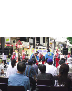 JA紫波の餅つき隊による餅つきの様子