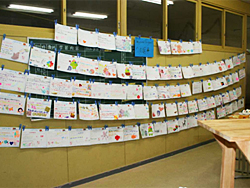 学校の文化祭に展示しました