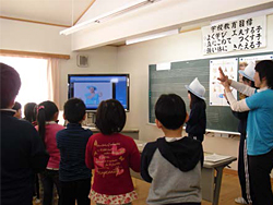 星山小学校では手洗いダンス