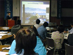 高橋　道明釜石市部書記長による講演