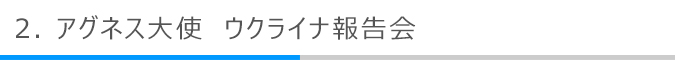 アグネス大使　ウクライナ報告会